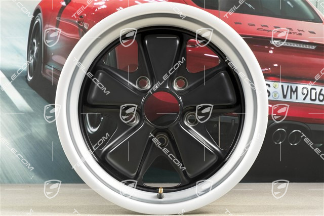15" Felga Fuchs 7J x 15 ET23,3, z czarnymi ramionami