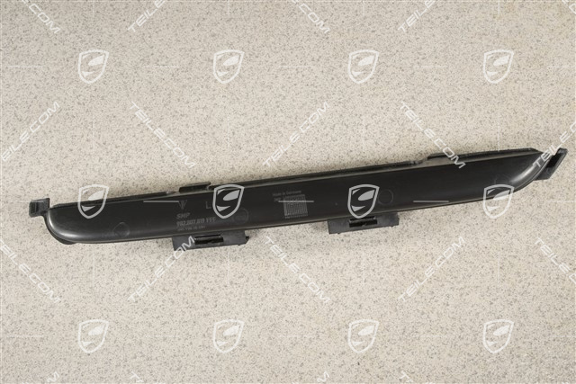 Cover trim for grille, matte black, L