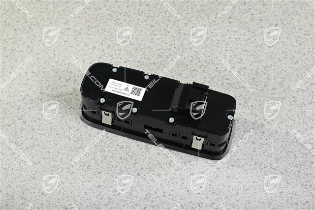 Power windows switch, Drivers side, Black matte