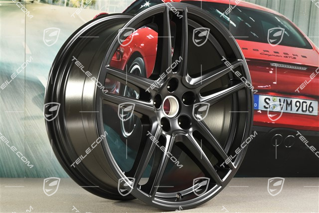 20" Felge "Macan Turbo", 9J x 20 ET26, BORBET, schwarz seidenmatt