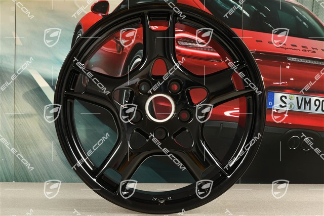 19-inch Carrera S wheel, BBS, 11J x 19 ET67, black high gloss