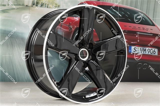 19"-inch alloy wheel Macan SportClassic, 8J x 19 ET21 + 9J x 19 ET21, black high gloss