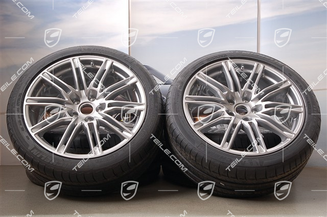 21-inch SportEdition summer wheel set, GT-silver metallic, wheels 10J x 21 ET50 + summer tyres 295/35 R 21 107Y XL, without TPMS