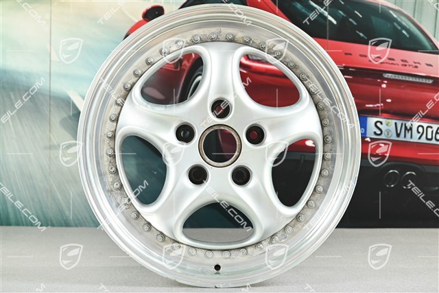 18" Carrera RS Felge, Speedline, 8J x 18 ET52, Gebrauchsspuren, restaurierungsbedürftig
