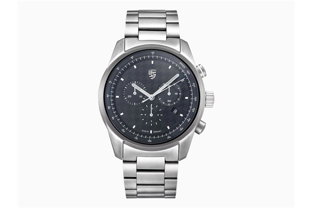 Heren Chronograph – Pepita, silber/schwarz, Limited Edition / 1.911 Stück