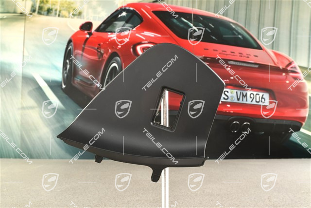 Dashboard trim lower part side cover, Airbag switch-off, Black, R