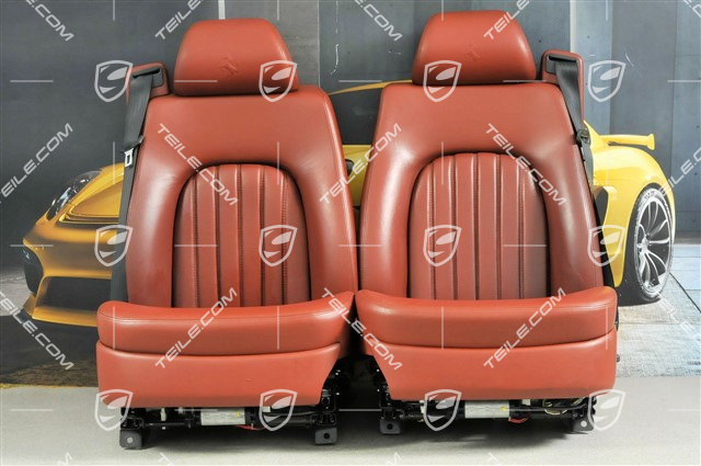 456GT/GTA, Seats, el. adjustable, memory, leather, Burgundy, set (L+R)