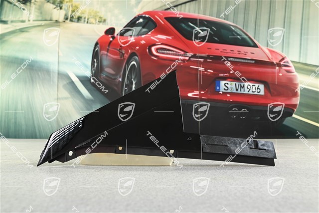 Coupe, C-pillar outer cover, rear, Black, L