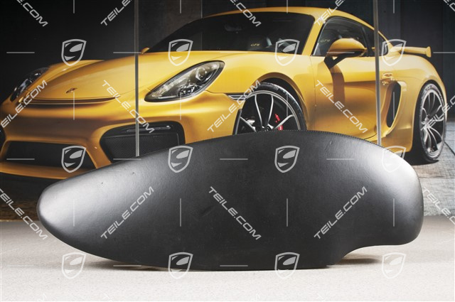 Dashboard trim / Instrument cluster cover, Leather, Black