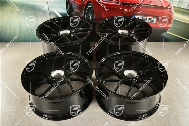 20-inch wheel rim set Turbo Sport III, central lock, 9J x 20 ET51 + 12J x 20 ET63, black high gloss
