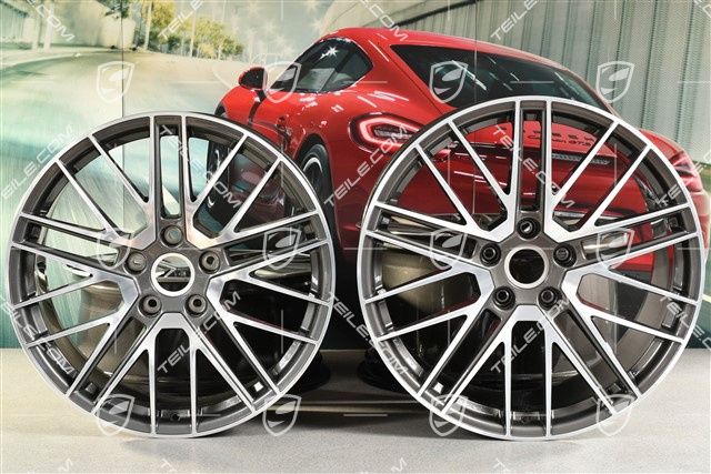 20+21-inch wheel rim set Turbo V, rims: front 9J x 20 ET41 + rear 11,J x 21 ET67