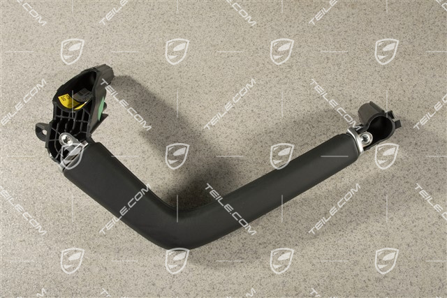 Türverkleidung Zuziehgriff, Leder, Schwarz, Vorne = Hinten, R