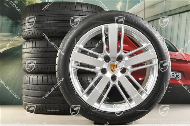 20" Panamera Design 2 Sommerräder, Felgen 9,5J x 20 ET71 + 11,5J x 20 ET68 + Hankook Sommerreifen 275/40 ZR20 + 315/35 ZR20, mit RDK-Sensoren