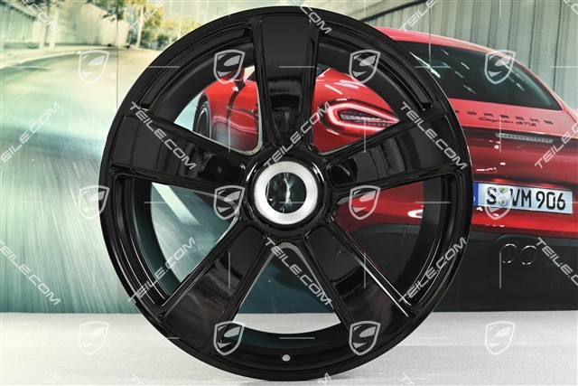 21" Felga Sport Classic Design, 11,5J x 21 ET79, czarny wysoki połysk