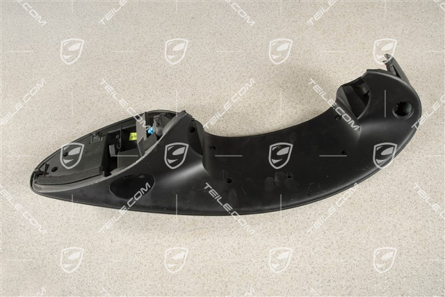 Dashboard trim / Instrument cluster cover, Leatherette, Black