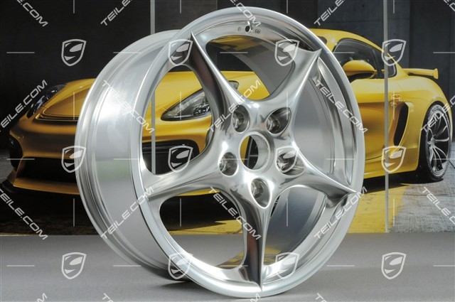 18-inch Carrera Felge, 8J x 18 ET50, polished (shot blasting)