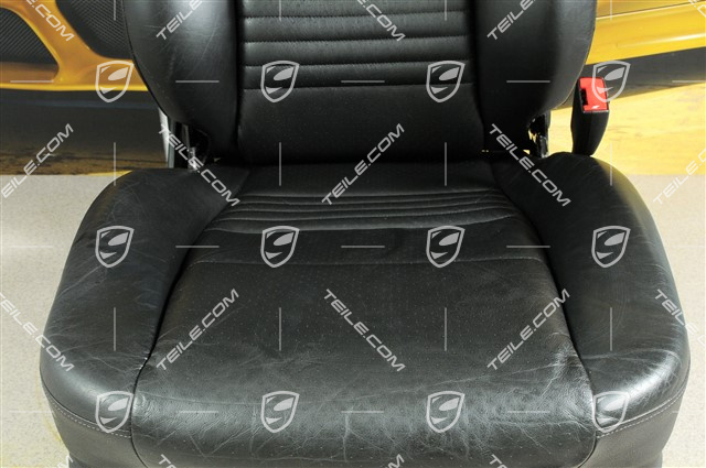 Sitz, manual einstellbar, Leder/Kunstleder, Schwarz, beschädigt, R