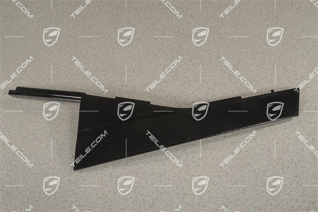 Hintertür C-Säule Außen Blende, Schwarz, L