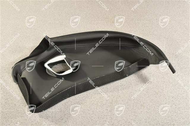 Sitzkissenbezug / Polsterbezug Aussen, Sportschalensitz, Leder, Schwarz, L