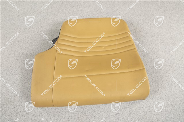 Back seat lower / cushion, Coupe/Targa, leatherette, Savannah beige, R