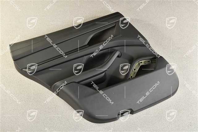 Hintertürverkleidung, Leder, Schwarz, L