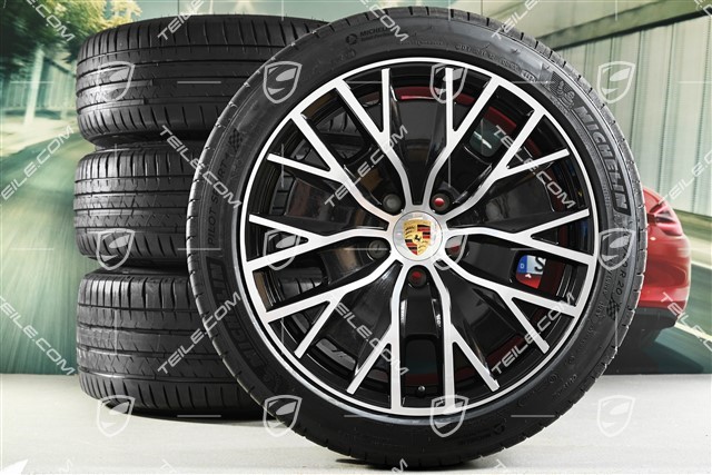 20" Taycan Turbo S Aero Design summer wheel set, rims 9J x 20 ET54 + 11J x 20 ET60 + NEW Michelin summer tyres 245/45 R20 + 285/40 R20