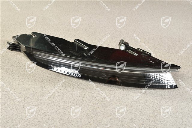Rear light, in clear glass look (white smoked), L