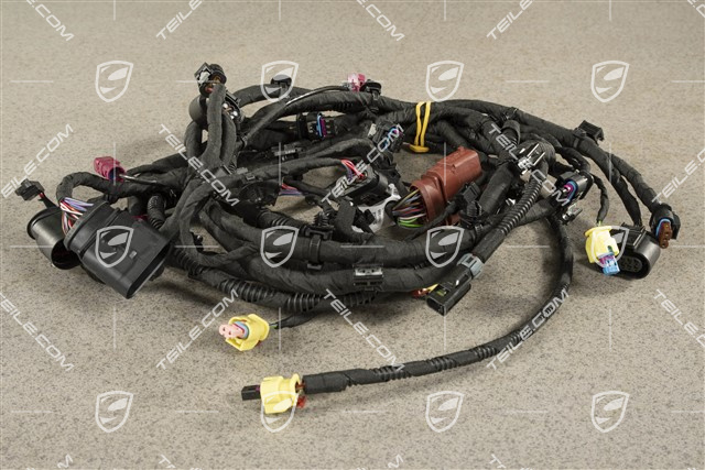 Wiring harness front bumper, Extended and crash-active pedestrian protection