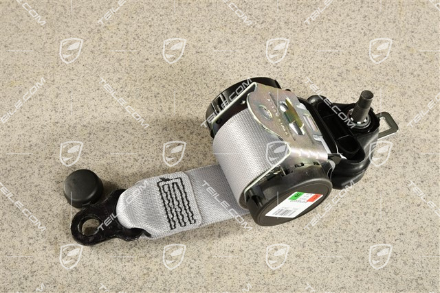Coupe, Seat belt, rear, Silver, L=R