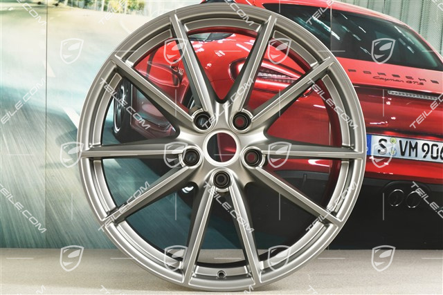 21" Felga Carrera S, 11,5J x 21 ET67, platinum satynowy półmat