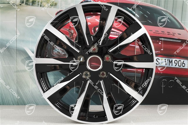 20" Felge Taycan Tequipment Design, 9J x 20 ET54, schwarz hochglanz