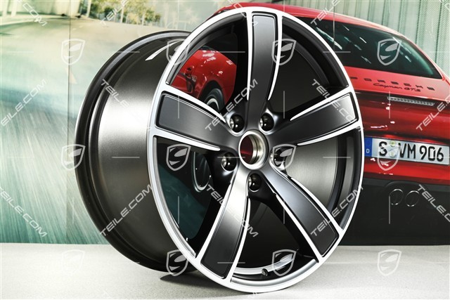 20" Felge Carrera Sport, 10,5J x 20 ET47, schwarz seidenmatt