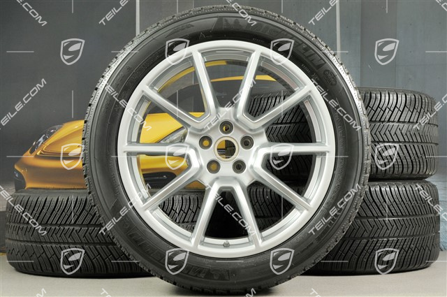 20-inch "Macan SportDesign" winter wheels set, rims 9J x 20 ET26 + 10J x 20 ET19 + NEW Michelin winter tyres 265/45 R 20 + 295/40 R 20, with TPMS