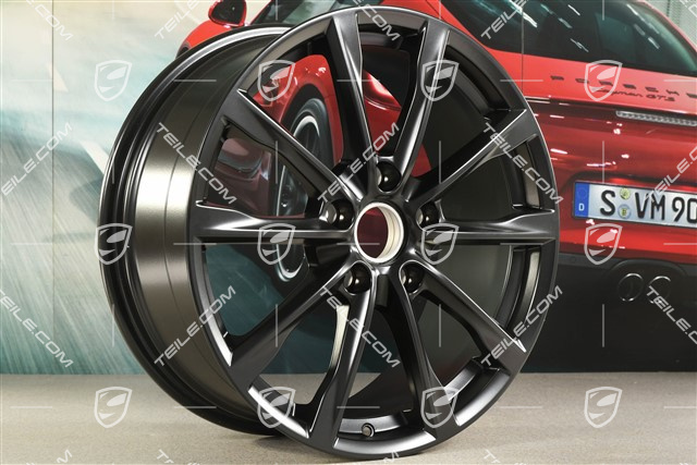 19" Felga Boxster S, 8J x 19 ET57, czarny satynowy półmat
