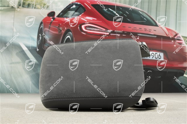 Armrest, centre console, Alcantara/leather, black