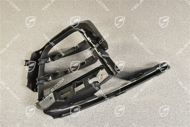 Front bumper, side ventilation grille, Black, R