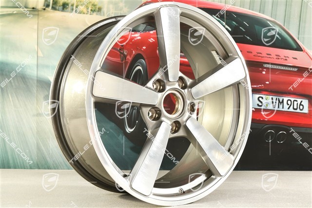 20-inch Carrera Exclusive wheel rim, 8,5J x 20 ET50, Platinum Silver