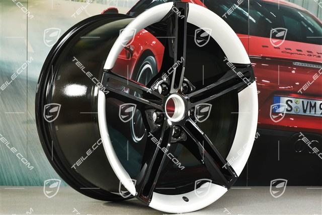 21-inch wheel rim Mission E Design, 11,5J x 21 ET66, diamond silver + black high gloss