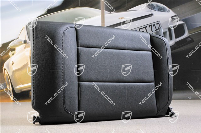 Back seat backrest, coupe, leatherette, black, L Back seat backrest, coupe, leatherette, black, L