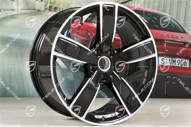 22" Felga Sport Classic, 10J x 22 ET48, czarny wysoki połysk
