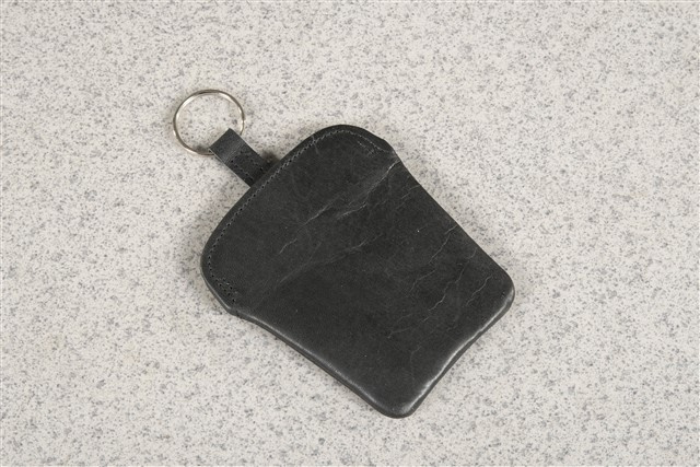 Key Case / Key pouch, leather, black, Porsche 911 70's to 90's