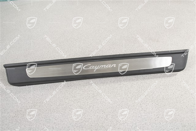 Einstiegleiste, Edelstahl, mit Schriftzug "Cayman", L