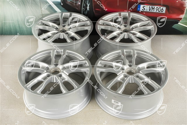 19-inch Boxster S III wheel set, 8J x 19 x ET 57 + 9,5J x 19 x ET 45