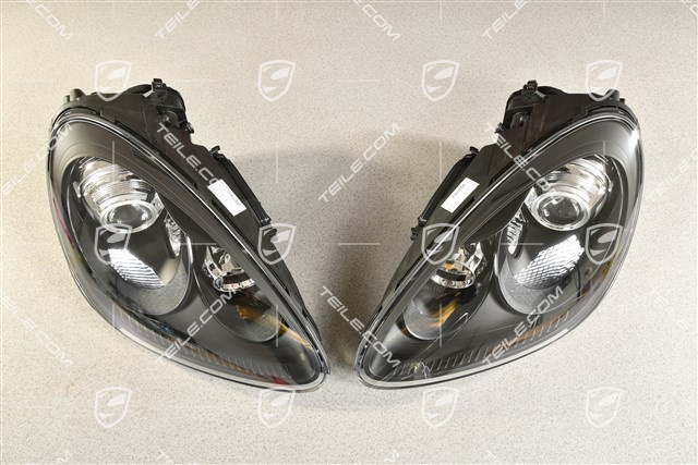 Xenon headlight, Turbo, with daytime running light, SportDesign package, BLACK inside panel, set (L+R)