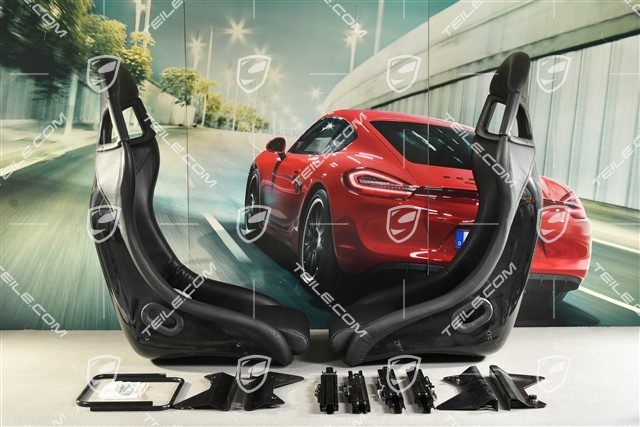 Bucket seats, leather black, L+R