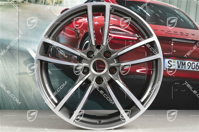 21-inch wheel rim set Cayenne Turbo, 11J x 21 ET58 + 9,5J x 21 ET46