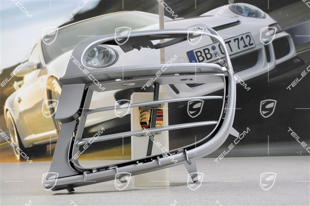 Retaining frame / grille, titanium metallic, C4 / C4S, L Retaining frame / grille, titanium metallic, C4 / C4S, L