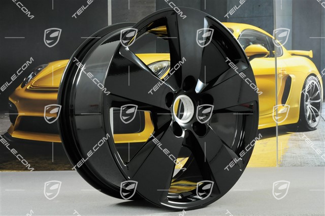 19" felga Cayenne, 8,5J x 19 ET47, czarny wysoki połysk