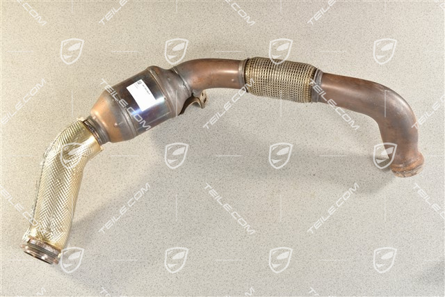 Exhaust pipe, with catalitic converter,