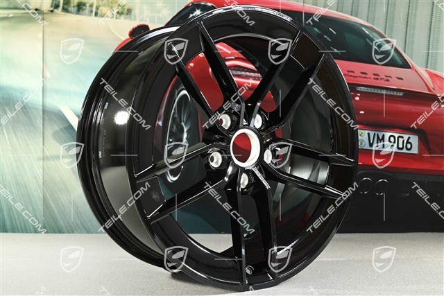 20" Carrera Exclusive Design wheel, 8.5J x 20 ET50, black high gloss